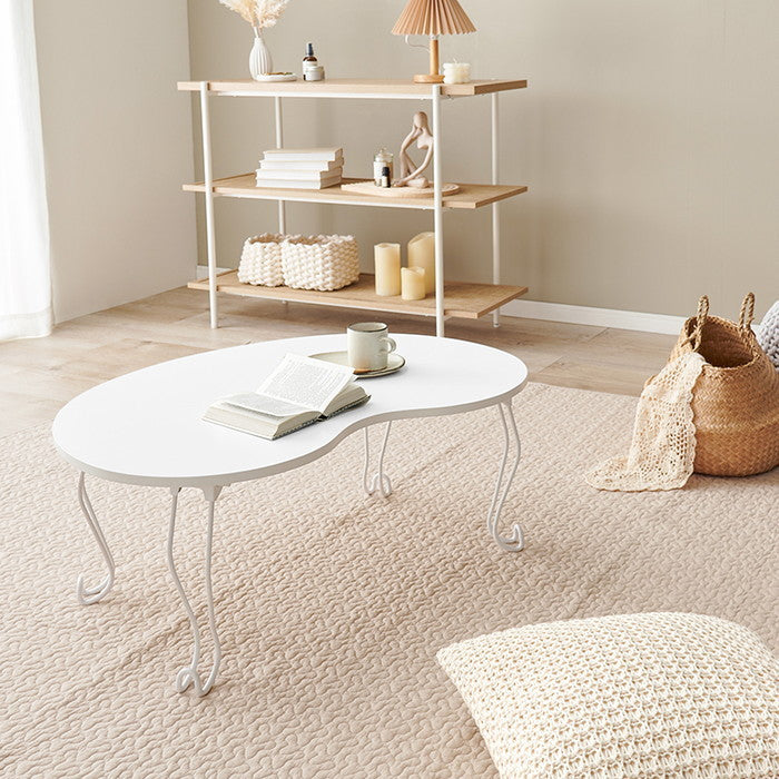 テーブル MT-6639WH (約)幅79×奥行55×高さ33cm hgs-3000001455の画像