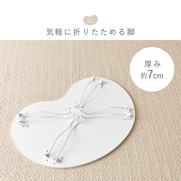 テーブル MT-6639WH (約)幅79×奥行55×高さ33cm hgs-3000001455の画像