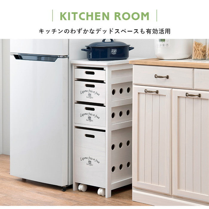 ストッカー MUD-6606LBR (約)幅30×奥行40×高さ79cm hgs-3000001848の画像