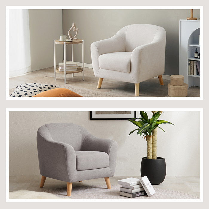 ソファ エメル1P-IV (約)幅70×奥行68×高さ73/60×座面高42/29cm hgs-3000001901の画像