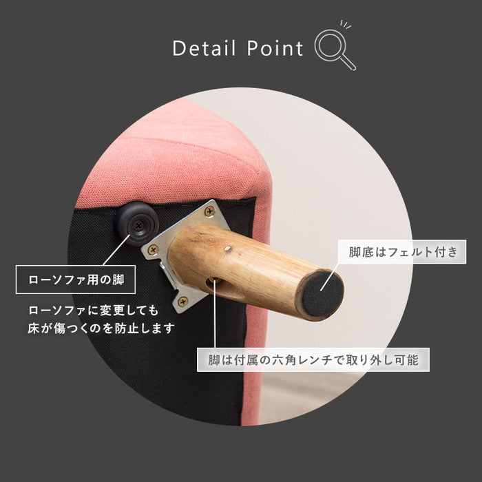 ソファ エメル1P-IV (約)幅70×奥行68×高さ73/60×座面高42/29cm hgs-3000001901の画像