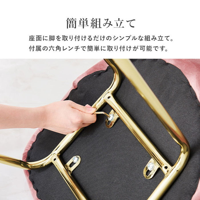 チェア LC-4765DPI 約 幅57×奥行54×高さ77×座面高45cm hgs-3000001919の画像