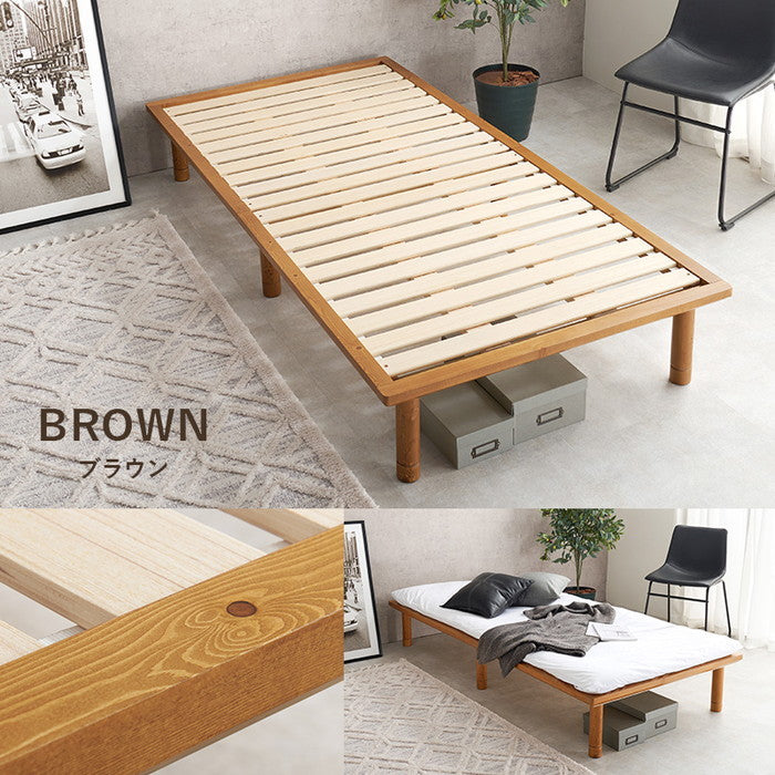 シングルベッド WB-7718SNA (約)幅102×奥行210×高さ11.5/26.5/31.5cm hgs-3000002009の画像