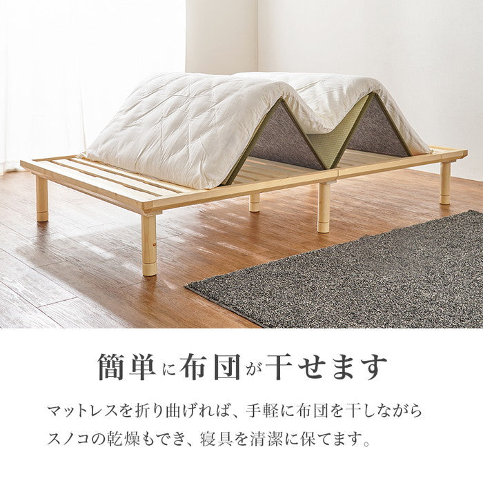 畳シングルベッド WB-7717S-NAクラマ hgs-3000002016の画像