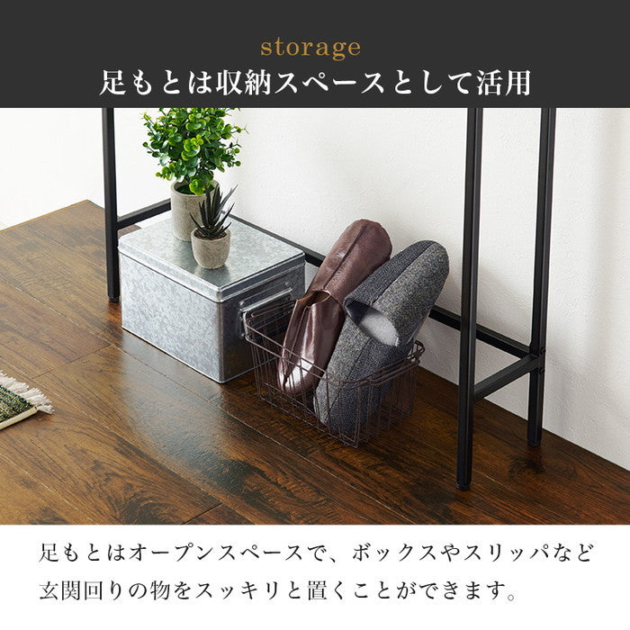 コンソールテーブル KT-3235MGY (約)幅80×奥行18×高さ85cm hgs-3000002230の画像