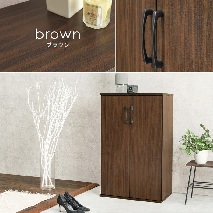 シューズラック2点セット RSR-1702BR-2S (約)幅60×奥行37×高さ95cm (1台) hgs-3000002259の画像