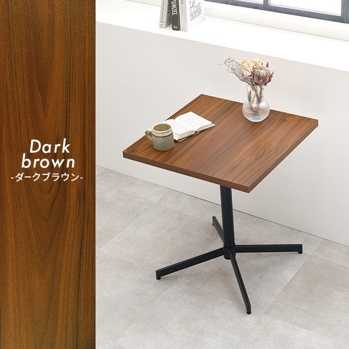 テーブル＆チェア3点セット LT-4930DBR-34BK-S テーブル:(約)幅60×奥行60×高さ70cm チェアー:(約)幅48×奥行56×高さ84.5×座面高43cm hgs-3000003070の画像