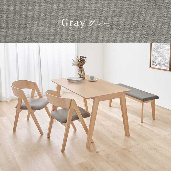 ダイニング ４点セット MI-860937-4S テーブル: 幅120×奥行75×高さ70cm hgs-3000003217の画像