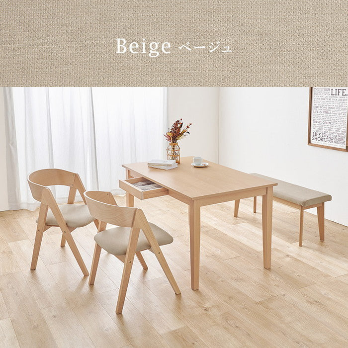 ダイニング ４点セット MI-861037-4S テーブル: 幅120×奥行75×高さ70cm hgs-3000003221の画像