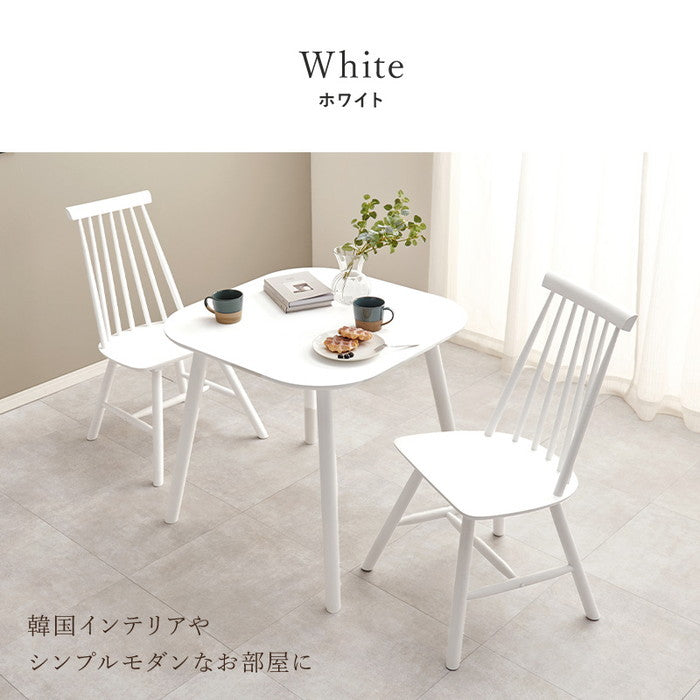 ダイニング ３点セット Cタイプ BT-8627-43-3S Cタイプ/ライトブラウン Cタイプ/ナチュラル Cタイプ/ホワイト テーブル:幅75×奥行75×高さ70cm、チェア:幅48.5×奥行57×高さ86.5×座面高42cm hgs-3000003323の画像