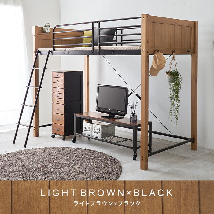 ロフトベッド MB-5158 幅105.5×奥行213×高さ162×床面高125.5cm hgs-3000003422の画像