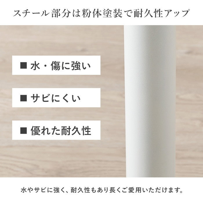 カフェテーブル LT-4931 マーブルホワイト ホワイトナチュラル ホワイト 幅65×奥行65×高さ70cm hgs-3000003498の画像