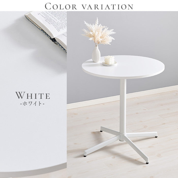 カフェテーブル LT-4931 マーブルホワイト ホワイトナチュラル ホワイト 幅65×奥行65×高さ70cm hgs-3000003498の画像