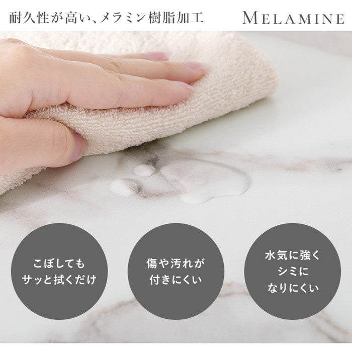 カフェテーブル LT-4931 マーブルホワイト ホワイトナチュラル ホワイト 幅65×奥行65×高さ70cm hgs-3000003498の画像