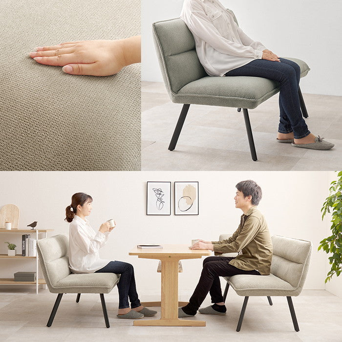 ダイニング ソファ２点セット（右肘） ロイス2P右肘S 片肘: 幅137×奥行66×高さ75×座面高44cm hgs-3000003741の画像