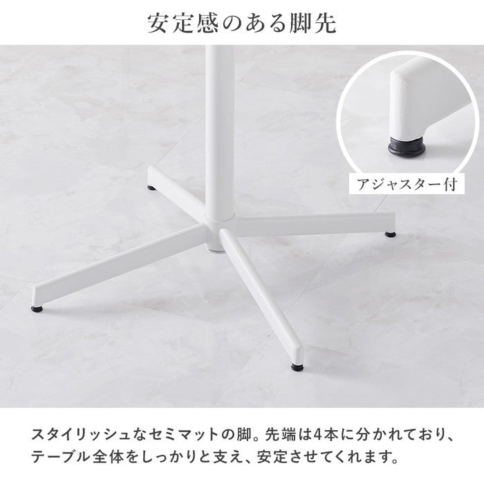 テーブル＆チェア３点セット LT-4931-65-S ダークブルー ディープピンク アイボリー ライトグレー ピンク テーブル:幅65×奥行65×高さ70cm、チェア:幅57×奥行54×高さ77×座面高45cm hgs-3000003809の画像