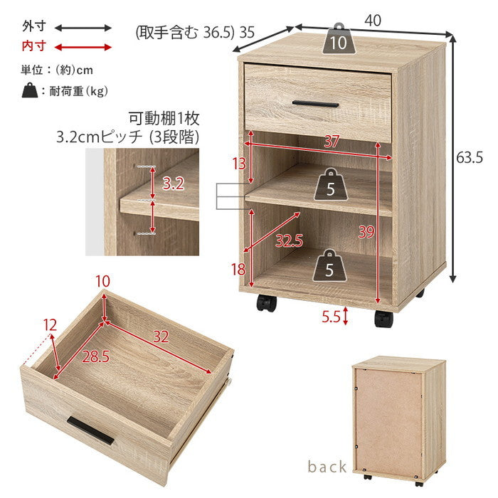 デスク３点セット RT-1477 デスク: 幅105×奥行40×高さ75cm hgs-3000003865の画像