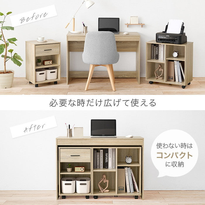 デスク３点セット RT-1477 デスク: 幅105×奥行40×高さ75cm hgs-3000003865の画像