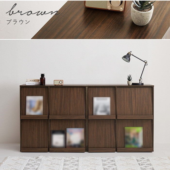 フラップ式ディスプレイラック（2台組） RCC-1716-2S 幅85×奥行35×高さ85cm/1台 hgs-3000003871の画像