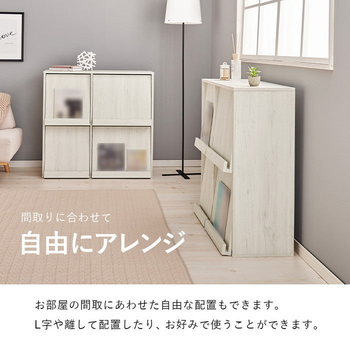 フラップ式ディスプレイラック（2台組） RCC-1716-2S 幅85×奥行35×高さ85cm/1台 hgs-3000003871の画像