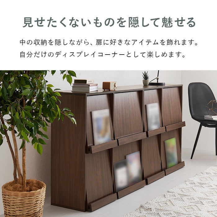 フラップ式ディスプレイラック（2台組） RCC-1716-2S 幅85×奥行35×高さ85cm/1台 hgs-3000003871の画像