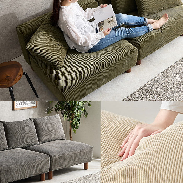 ソファ ニコス2P 幅180×奥行84×高さ72/61.5×座面高37/26.5cm hgs-3000003891の画像