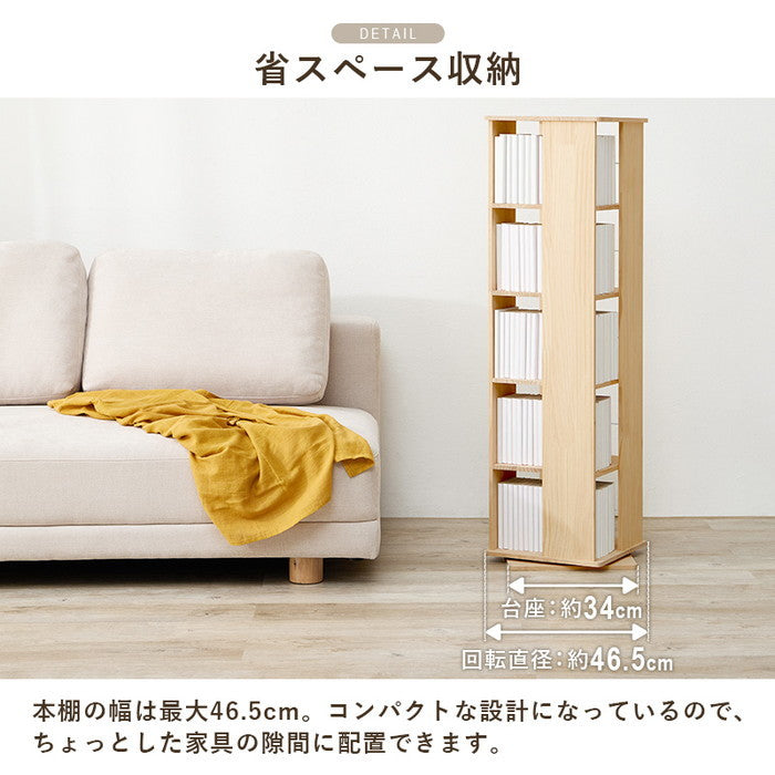 角回転ラック MUD-6425 幅34×奥行34×高さ119cm hgs-3000003919の画像