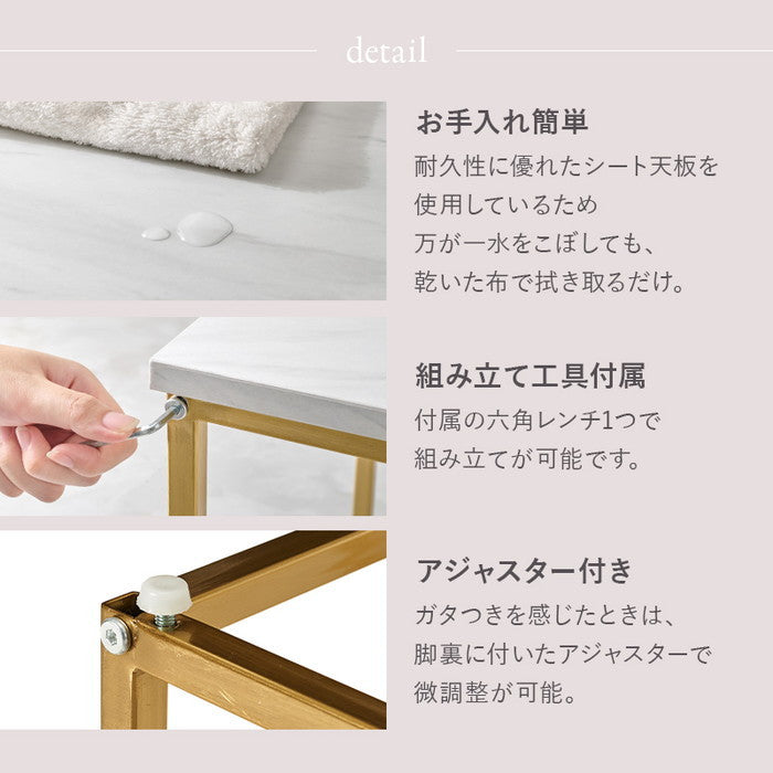 ネストテーブル LT-4617 高: 幅66×奥行66×高さ39cm hgs-3000003946の画像