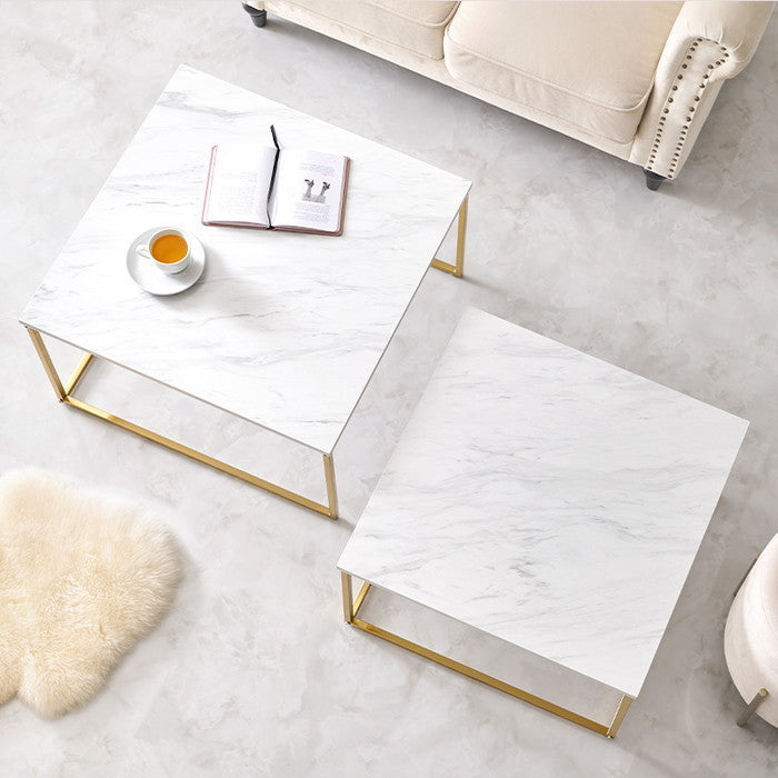 ネストテーブル LT-4617 高: 幅66×奥行66×高さ39cm hgs-3000003946の画像