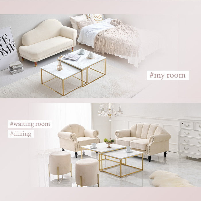 ネストテーブル LT-4617 高: 幅66×奥行66×高さ39cm hgs-3000003946の画像