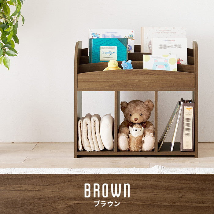 絵本ラック RCC-1608 幅63×奥行29×高さ59cm hgs-3000003978の画像