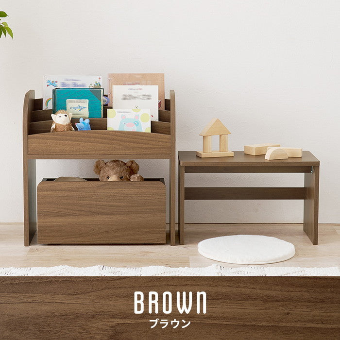 絵本ラック RCC-1609 幅60×奥行30×高さ60cm hgs-3000003981の画像