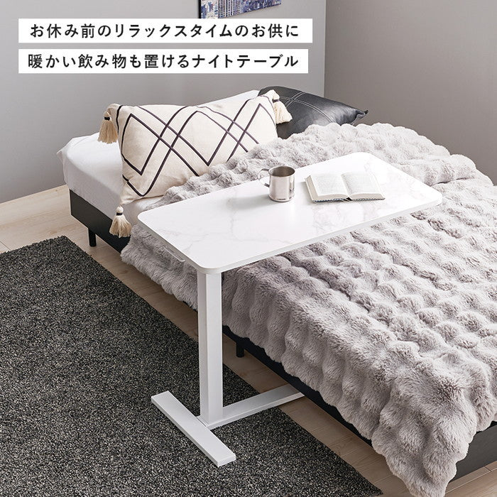 昇降サイドテーブル KT-3179 幅80×奥行40×高さ65?94cm hgs-3000003993の画像