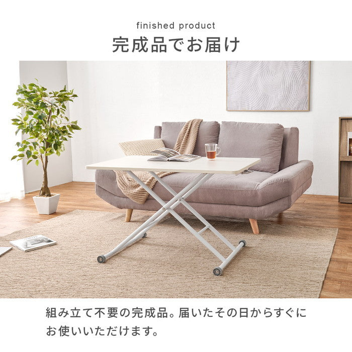 昇降テーブル KT-3184 幅101×奥行55×高さ70?11cm hgs-3000003998の画像