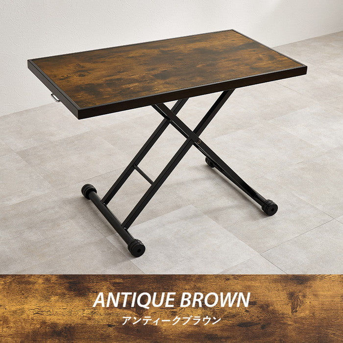 昇降テーブル KT-3185 幅100?107×奥行55×高さ70.5?11cm hgs-3000004003の画像