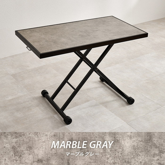 昇降テーブル KT-3185 幅100?107×奥行55×高さ70.5?11cm hgs-3000004003の画像