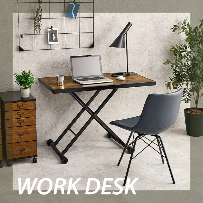 昇降テーブル KT-3185 幅100?107×奥行55×高さ70.5?11cm hgs-3000004003の画像