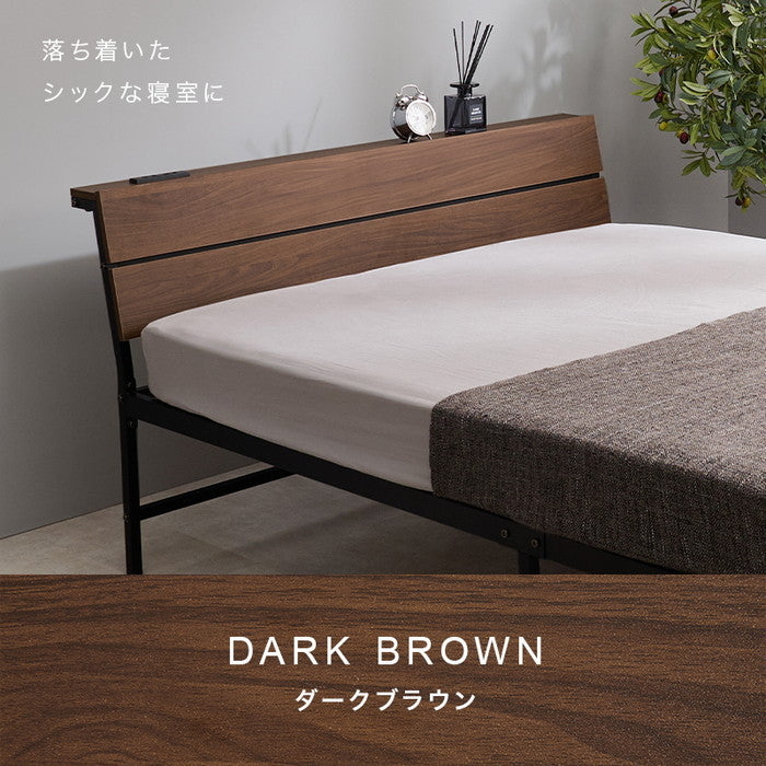 セミダブルベッド KH-3074SD 幅121×奥行212×高さ70.5×座面高34.5cm hgs-3000004007の画像