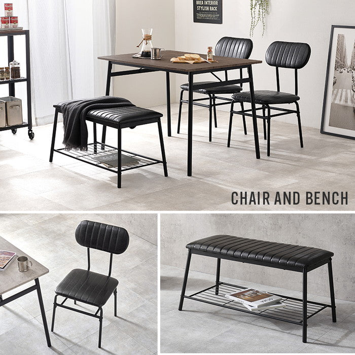 ダイニング ４点セット LDS-4854 テーブル: 幅105×奥行70×高さ70cm hgs-3000004101の画像