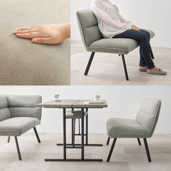 ダイニング ３点セット（左肘） LT-4770ロイス左肘S テーブル: 幅138×奥行80×高さ70cm hgs-3000004106の画像