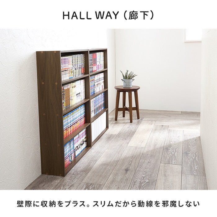 コミックラック ２点セット RCC-1508 幅60×奥行17×高さ89cm/1個 hgs-3000004152の画像