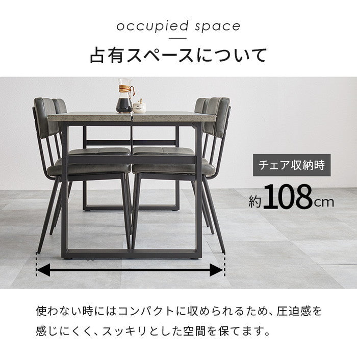 ダイニング ５点セット LT-4771-50-5S テーブル: 幅138×奥行80×高さ70cm hgs-3000004212の画像