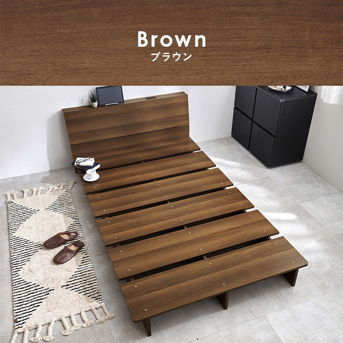 シングルベッド WB-7901S 幅120×奥行215.5×高さ60.5×床面高18cm hgs-3000004242の画像