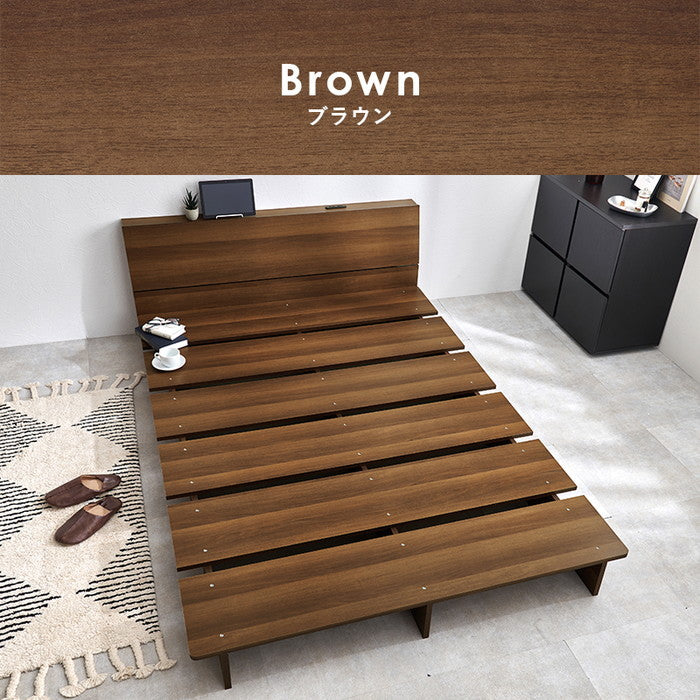 セミダブルベッド WB-7901SD 幅140×奥行215.5×高さ60.5×床面高18cm hgs-3000004244の画像