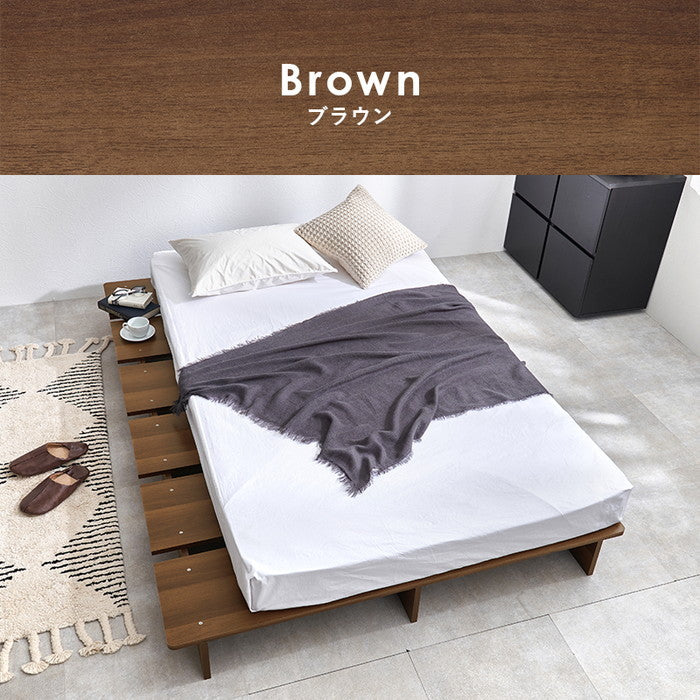 マットレス付 セミダブルベッド WB-7900SD3301 ベッド: 幅140×奥行200.5×高さ18cm hgs-3000004250の画像