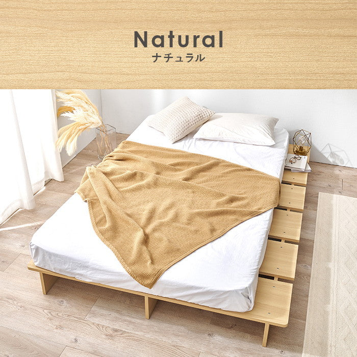 マットレス付 セミダブルベッド WB-7900SD3301 ベッド: 幅140×奥行200.5×高さ18cm hgs-3000004250の画像