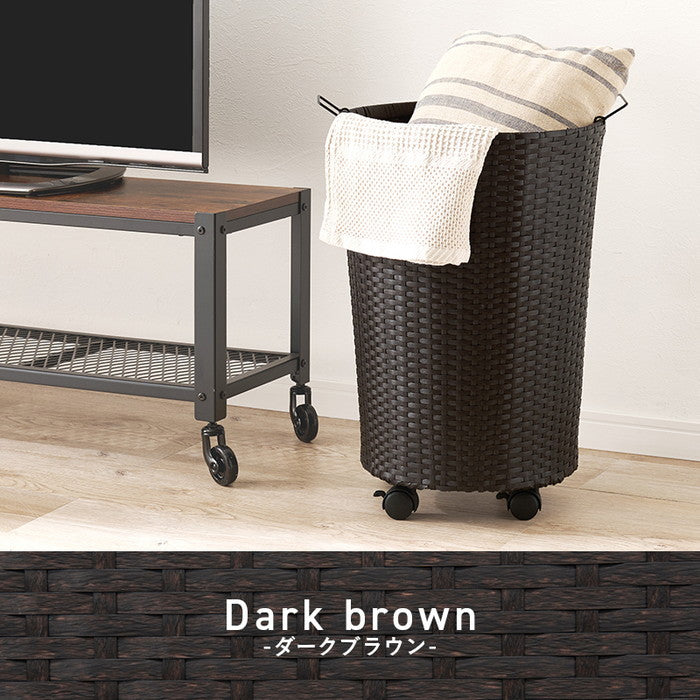 バスケットワゴン RUD-2448 幅45(取手含む)×奥行39×高さ61(取手含む)cm hgs-3000004267の画像