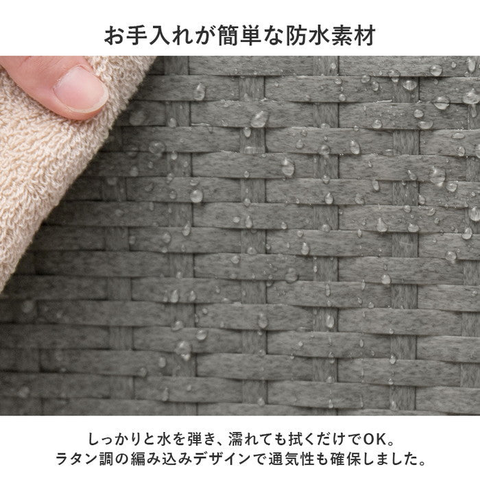 バスケットワゴン RUD-2448 幅45(取手含む)×奥行39×高さ61(取手含む)cm hgs-3000004267の画像