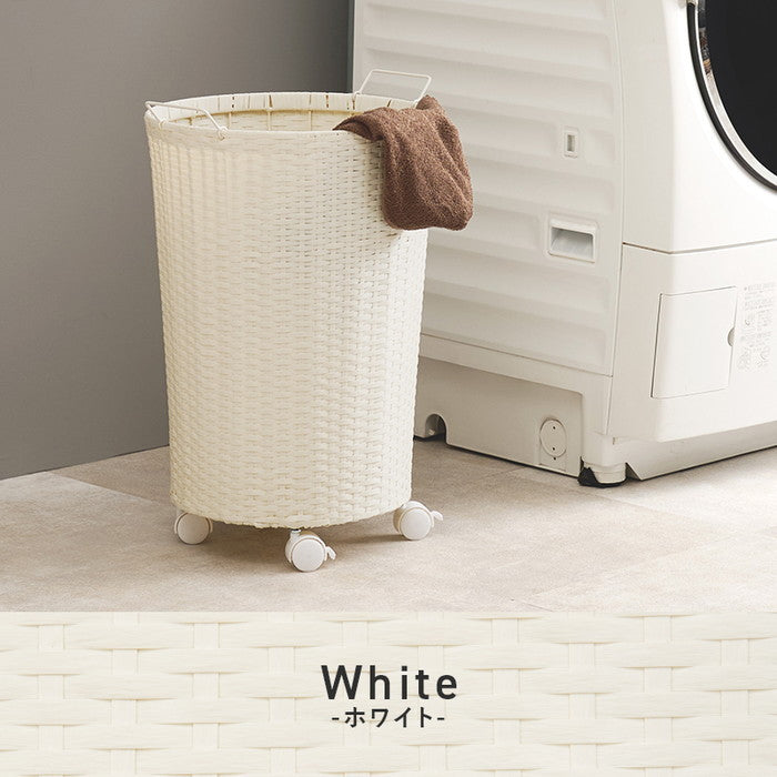 バスケットワゴン RUD-2448 幅45(取手含む)×奥行39×高さ61(取手含む)cm hgs-3000004267の画像