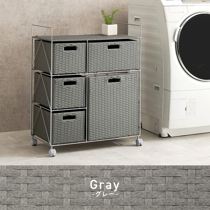 ランドリー RAN-2458 幅65×奥行35×高さ80cm hgs-3000004273の画像